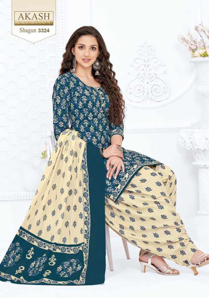 Akash Shagun 33 Cotton Printed Regular Wear Dress Material Collection